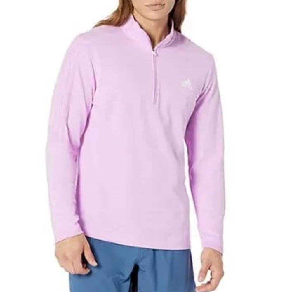 NWOT Men's Adidas 3-Stripes Quarter-Zip Pullover, L